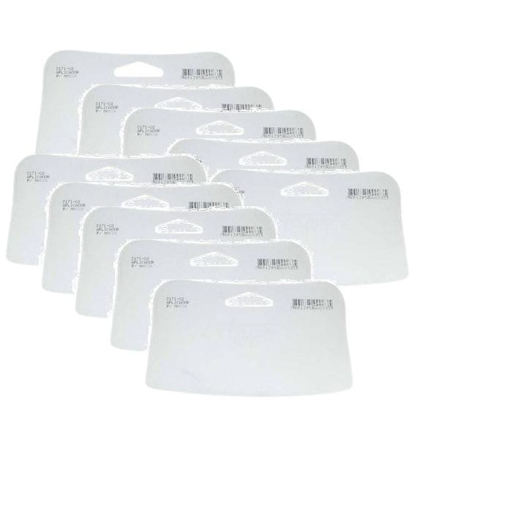 Kit 10 Aplicador Espátula Celuloide Silicone Massa Tigre