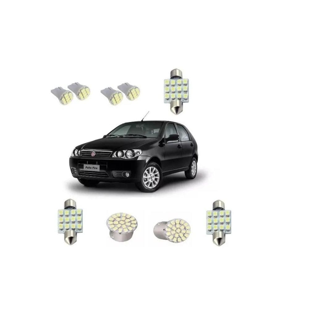 Kit Lâmpadas Led Palio G1 G2 G3 Blue Lion