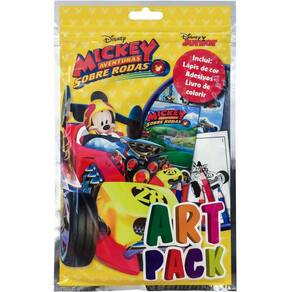 Livro Infantil Colorir Mickey Art Pack Com Adesivos E Lápis
