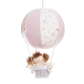 Lustre Balão Bolinha Rosa Quarto Bebê Infantil Menina