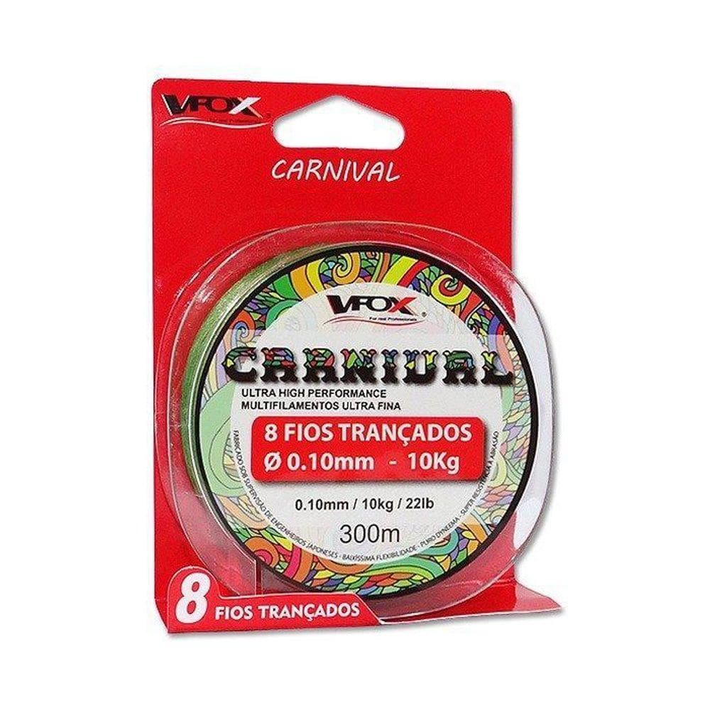 Linha Pesca Multifilamento Carnival Ultra Fina 8 Fios