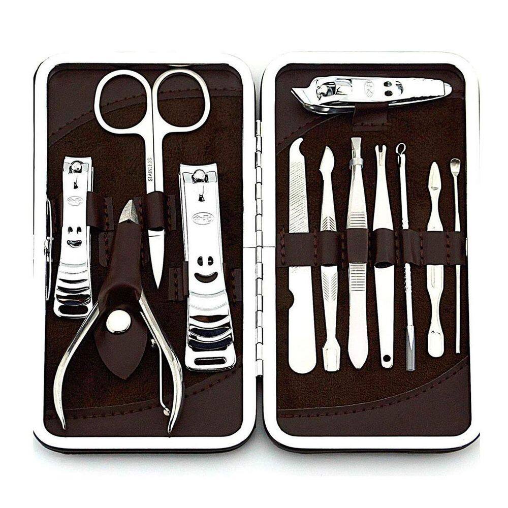Kit De Unhas Profissional Completo Com 12 Peças Multiuso