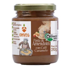 Pasta De Amendoim Com Café Caramelo Orgânica Onveg 210G