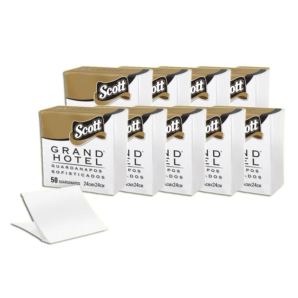 Guardanapo Scott Grand Hotel 50 Folhas Duplas 23X21 Kit 9