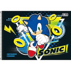 Caderno de Cartografia e Desenho Espiral Capa Dura Sonic 80 Folhas Tilibra