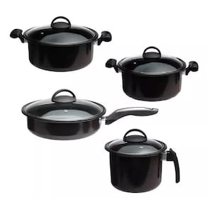 Jogo Panela 4 Pçs Indução Cooktop Convencional