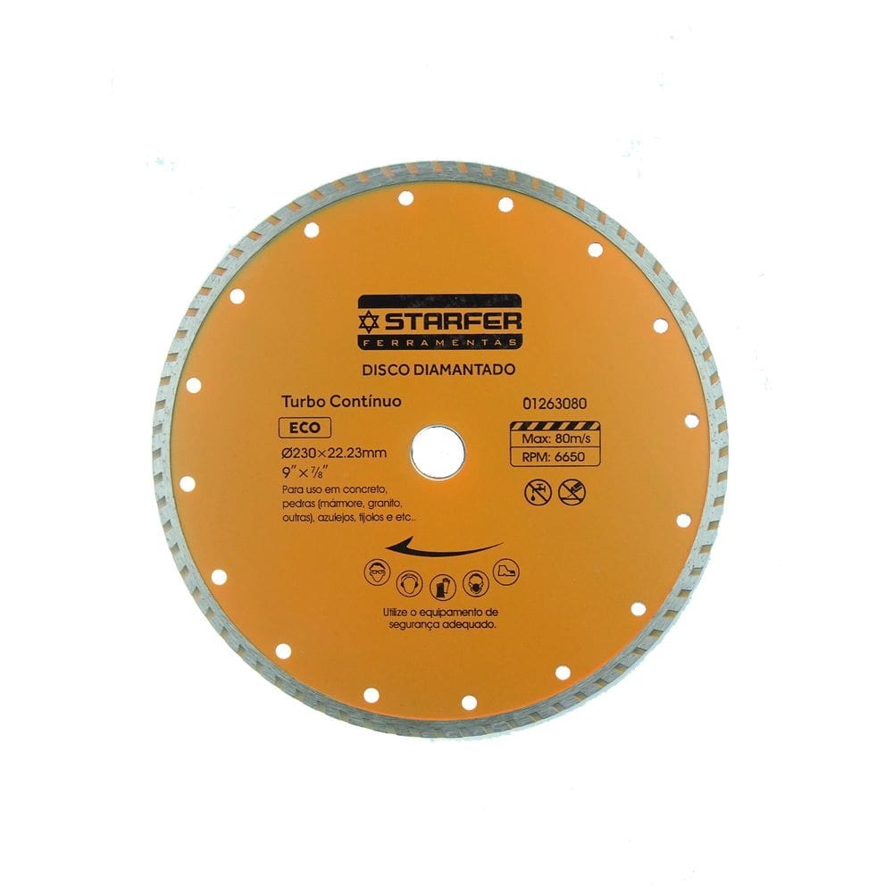 Disco Diamantado Turbo Starfer Eco 9 Polegadas