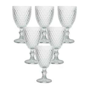 Conjunto de Taças de Vidro Bico de Abacaxi Transparente Luxo - Casambiente
