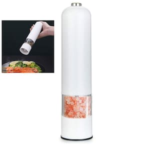 Moedor Eletrico de Tempero Sal Pimenta Cardamomo Automatico Triturador Condimento Cozinha Preparo Refeiçao