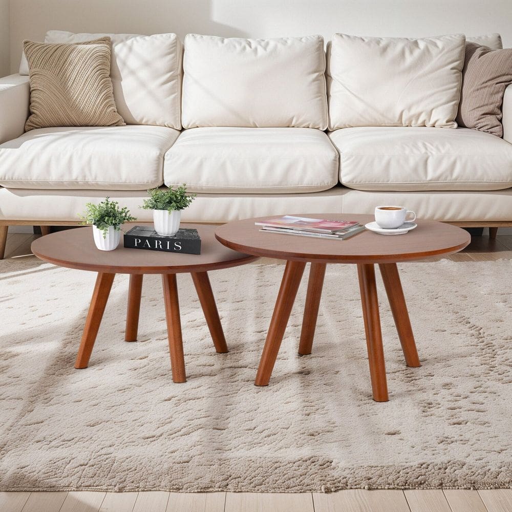 Mesa de Centro Sabrina 30 Cm Nozes