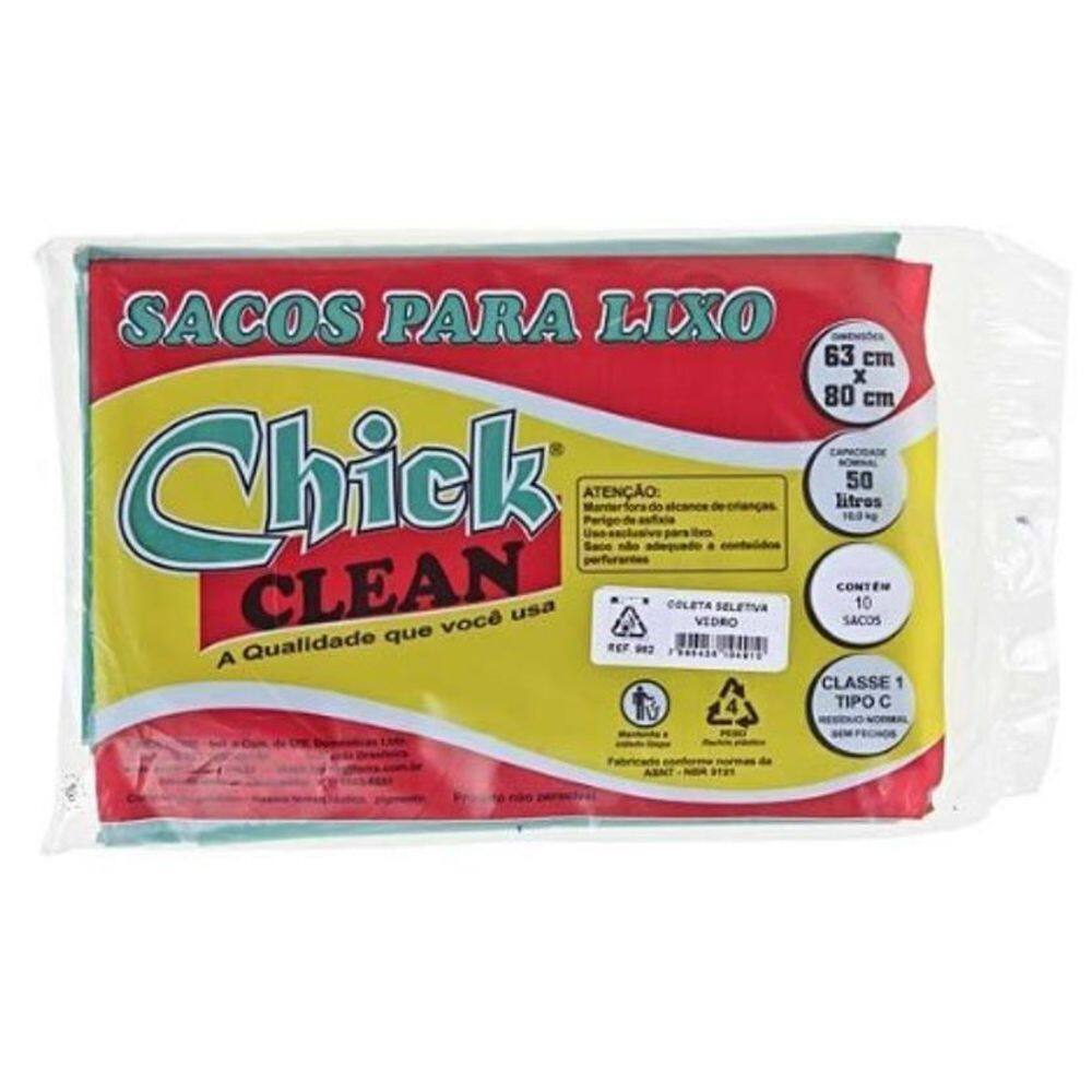 Saco Para Lixo 50L Pct Com 10