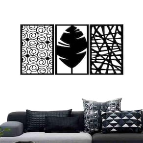 Quadro Decorativo Abstrato 3Mm Vazado - Mdf