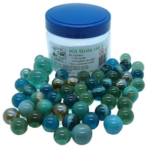 Kit De Bola De Gude 6 Peças Embalagem Para Presente