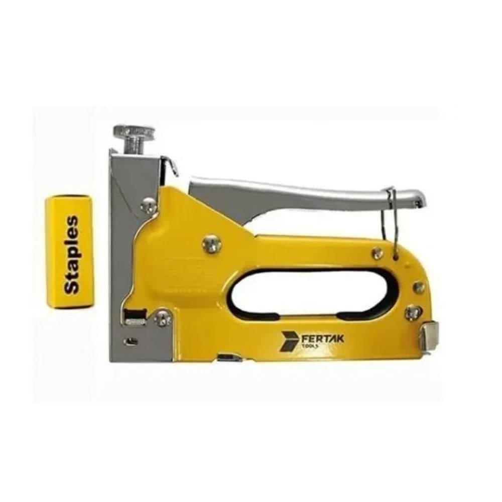 Grampeador Tapeceiro Pro 3 Em 1 Com 1200 Grampos Fertak