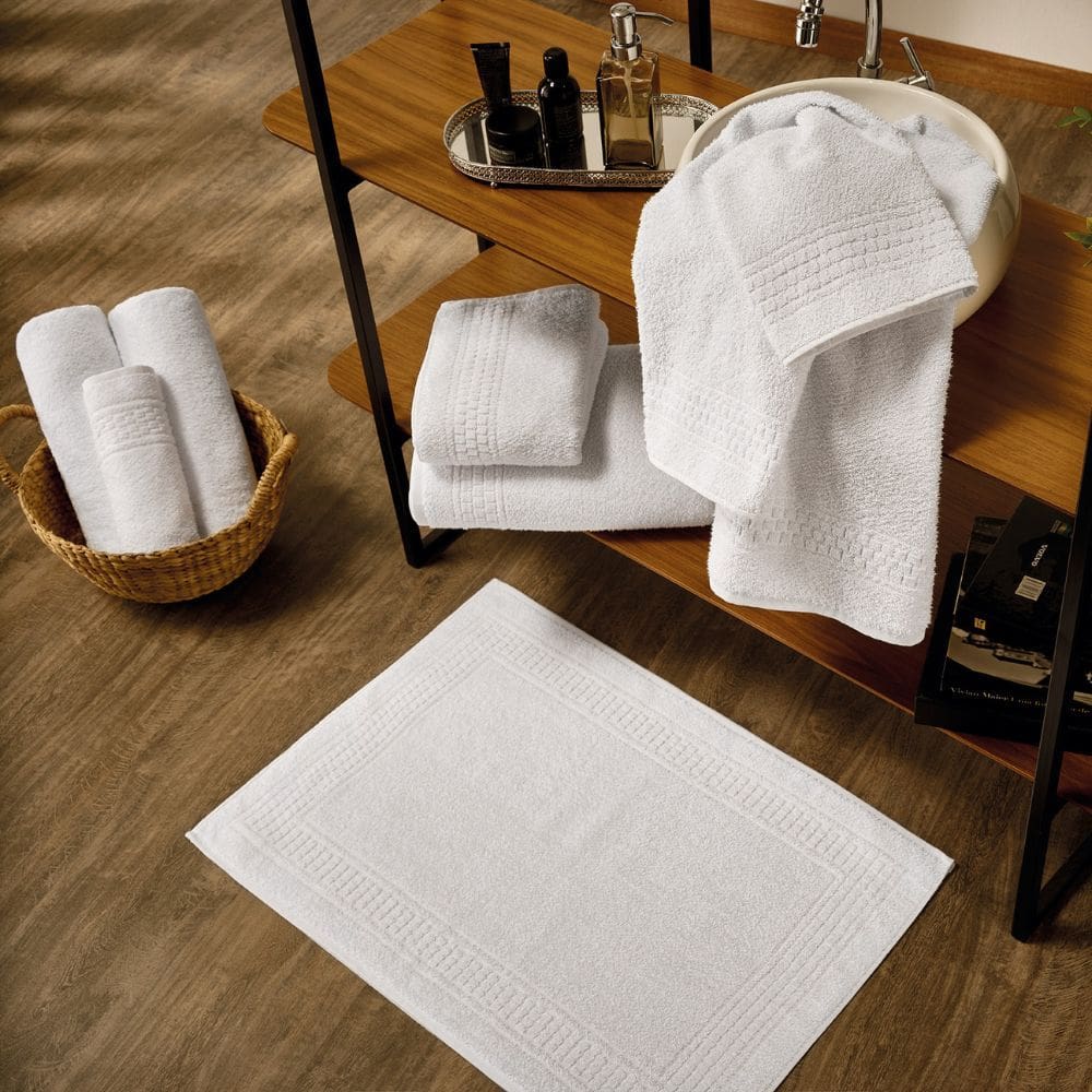 Toalha para Pés Hotelaria Deluxe Appel 50x78cm 500 g/m² Branco