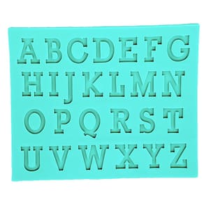 Molde Silicone Pasta Americana Alfabeto 1,8x2,3 cm