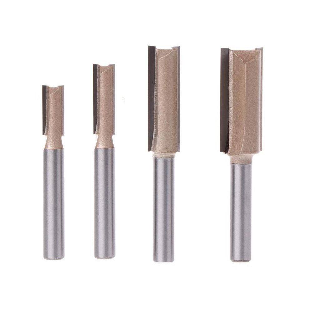 Conjunto Fresa Reta Para Tupia Haste 6Mm