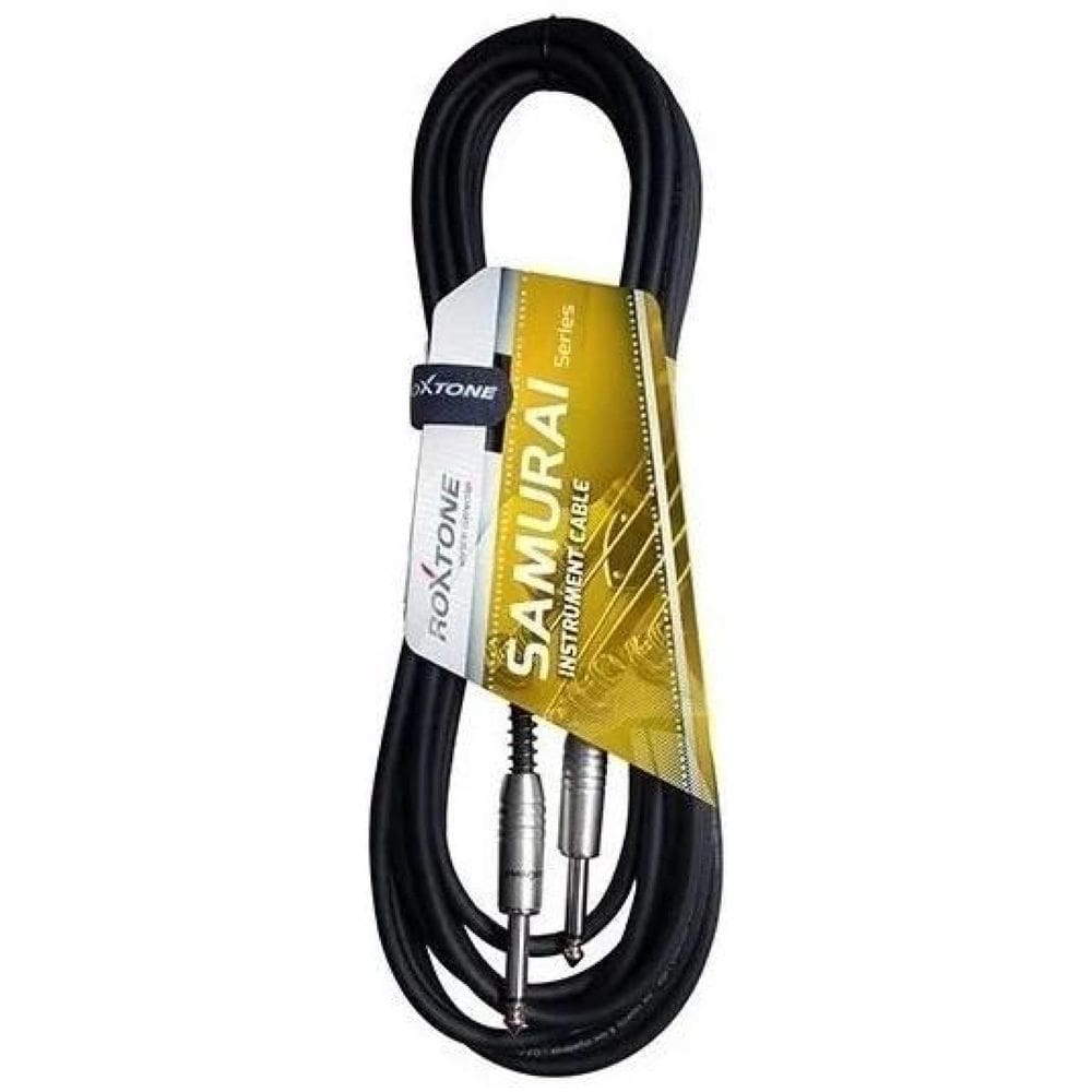 Cabo De Instrumento Roxtone P10/P10 Com Mola 5 Mt Sgjj100L5