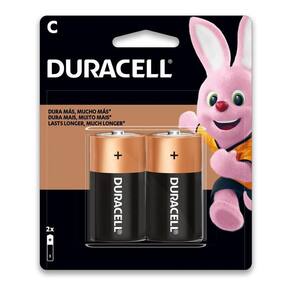 Pilha C Média Lr14 Alcalina Duracell Cartela 2 Unidades