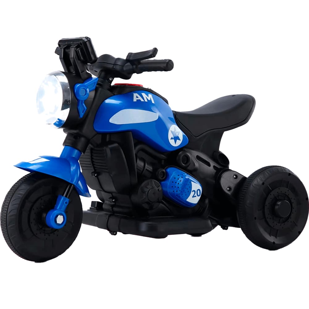 Triciclo Eletrico Minha Primeira Moto Happly Azul 6V BangToys