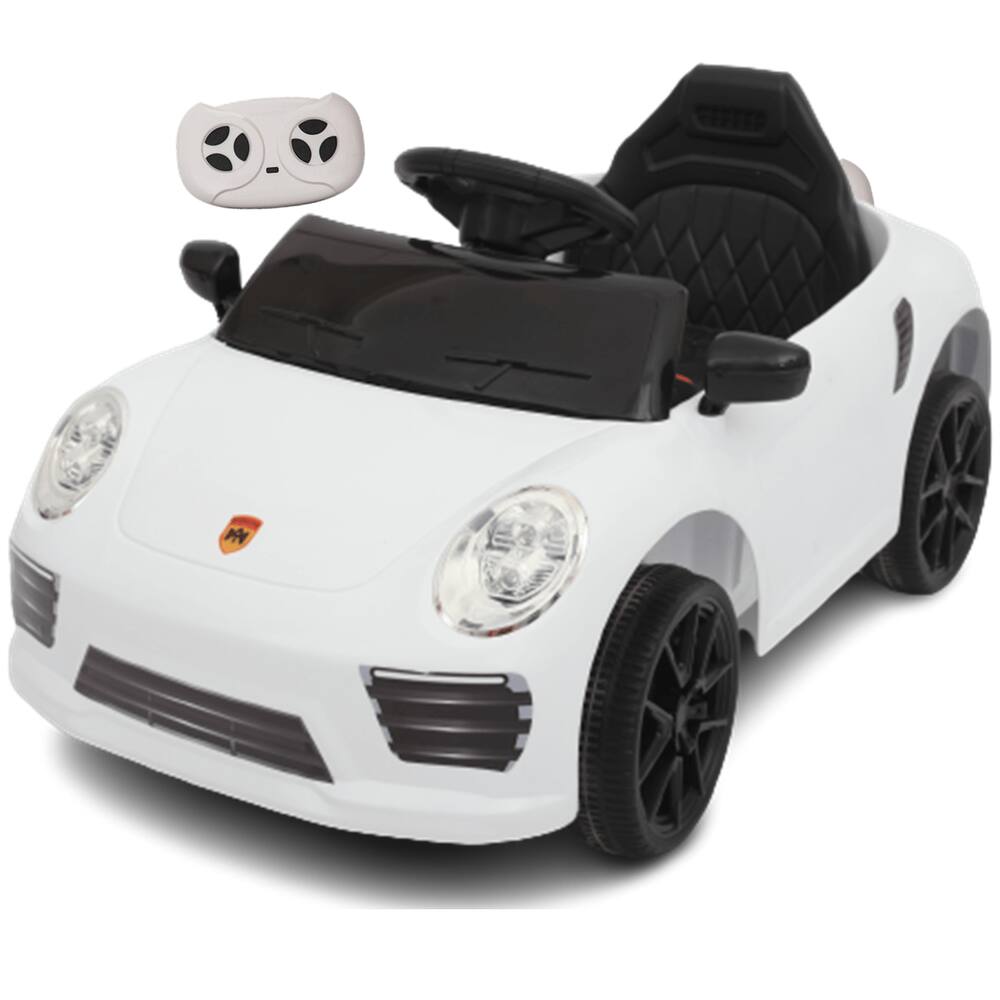 Carro Eletrico Porsche Carrera S 911 Branco 12V CR Bang Toys