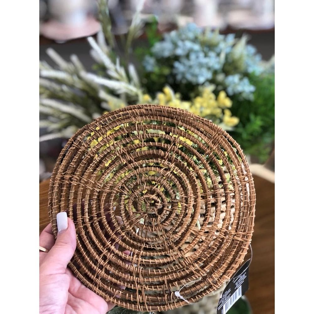 Cj 2 Descansos Para Panela De Fibra Natural Palm 20Cm