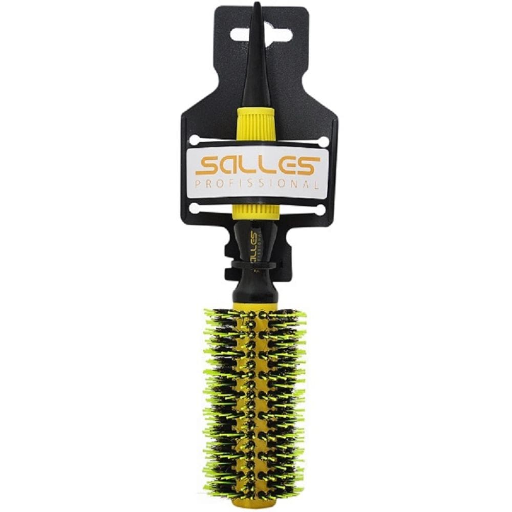 Escova Cabelo Cerdas De Javali E Nylon Salles Profissional