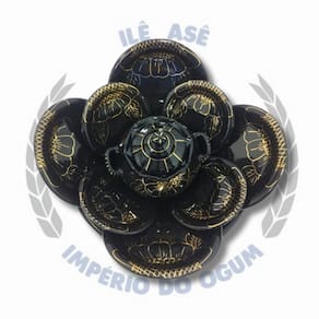 Conj Iba Médio Preto - Fio Ouro