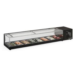 Vitrine Refrigerada De Bancada Sem Bandejas Gvrs200 Gelopar Expositor Preto 220v