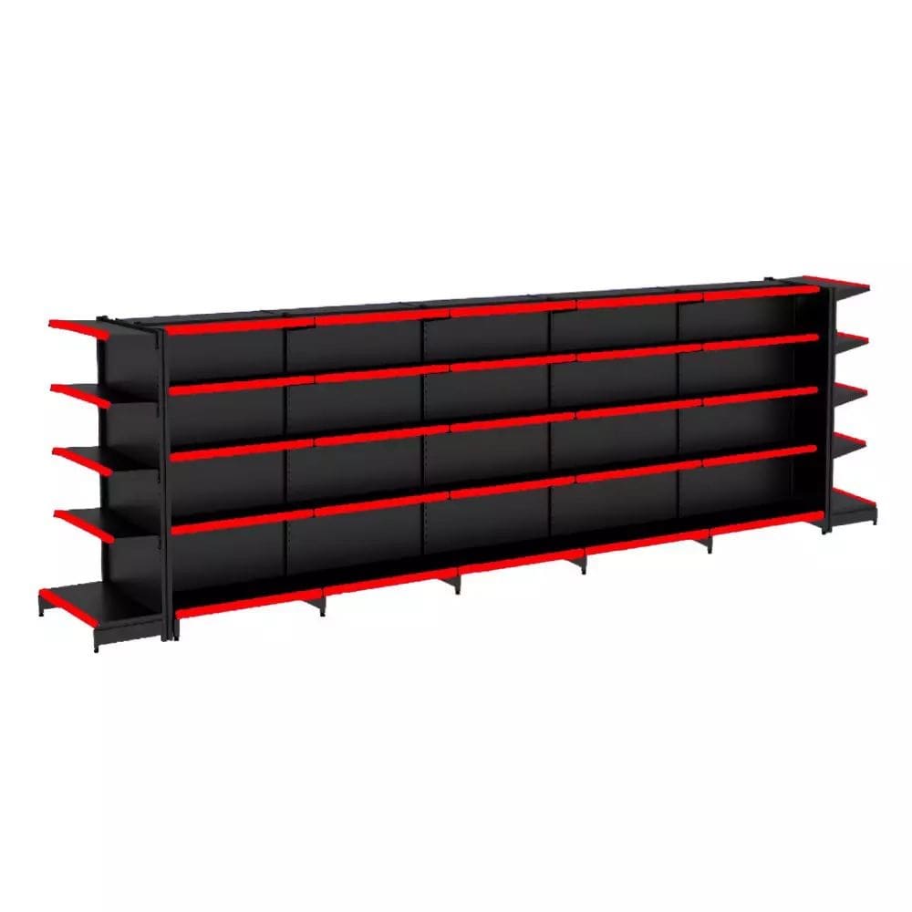 Gondola Centro 170 Fit Ate 5 Metros 2 Ponta Preto 60b Pe Vermelho
