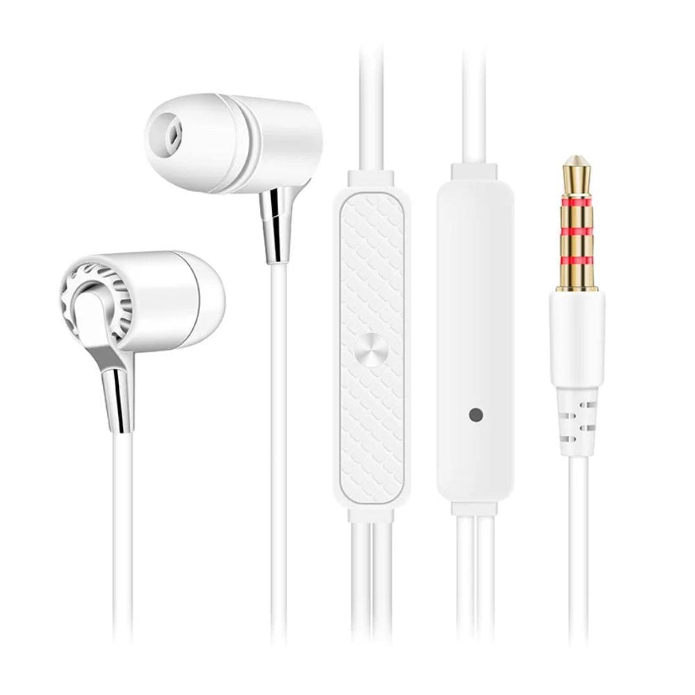 Fone De Ouvido P3 Intra Auricular FN618 Branco