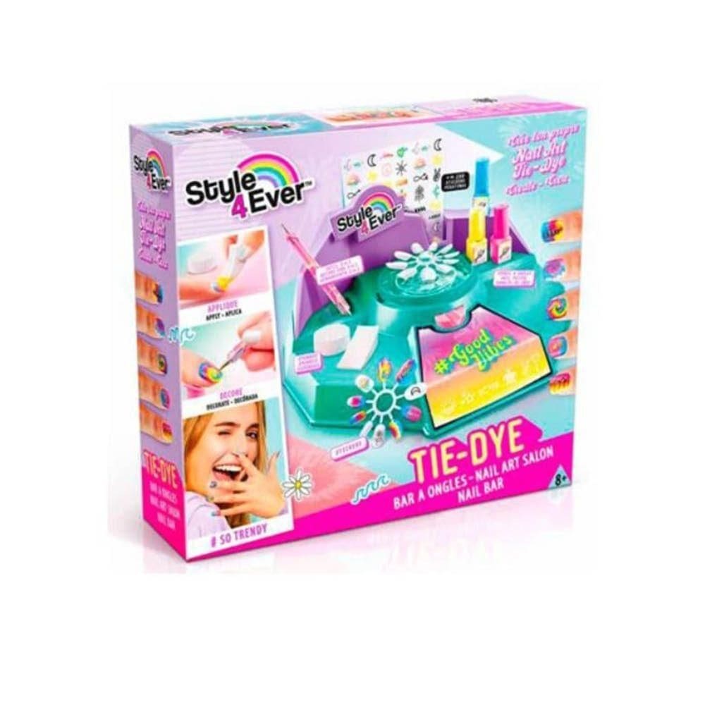 Salão De Artes - Unhas Glitter - Fun - Nail Art Tie-dye