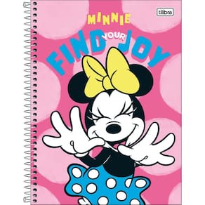Caderno Capa Dura Universitário Minnie Fit 10 Matérias 160 Folhas - Tilibra