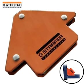 Esquadro Magnético Para Solda Robusto Profissional Com Imã