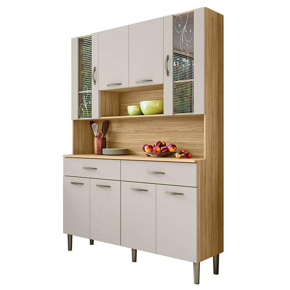 Kit Cozinha Golden 8 Portas Freijó Soft - Kits Paraná