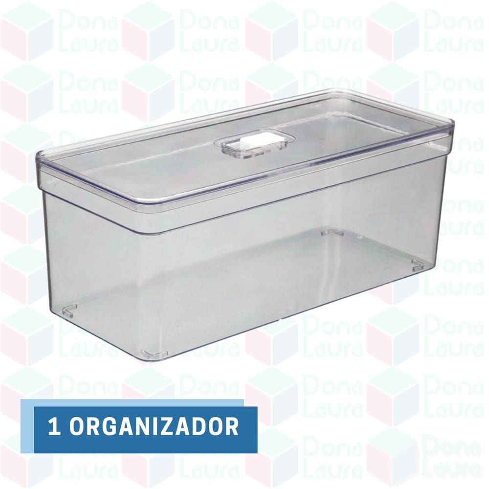 1 Un Organizador Transparente Resistente Guarda Ovos Multiuso