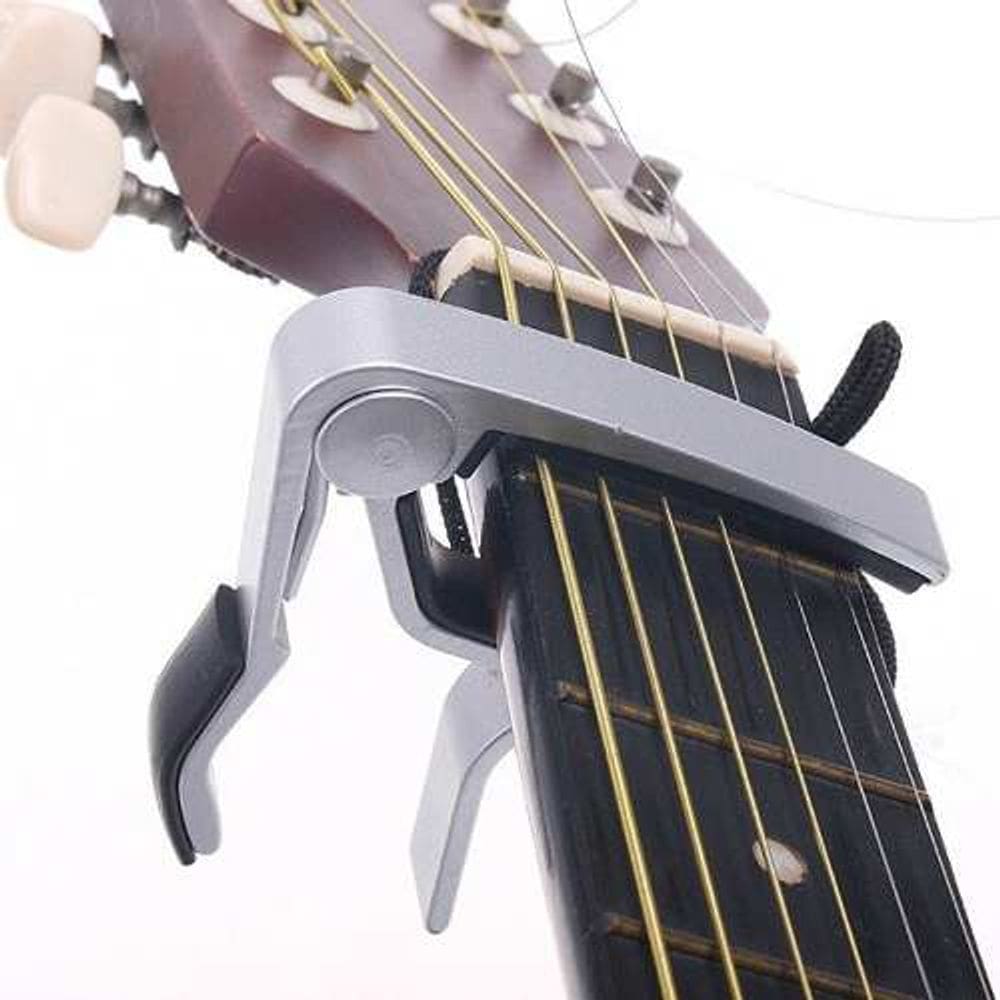 Capotraste Braçadeira De Alumínio Para Violão Aço E Guitarra