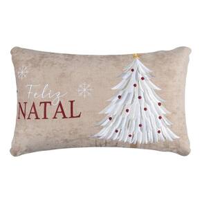 Almofada Natalina Baguete Pinheiro 445476 35x55cm Belchior