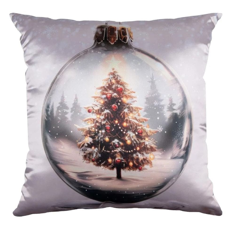 Almofada Natalina Bola  De Natal 445522 43x43cm Belchior