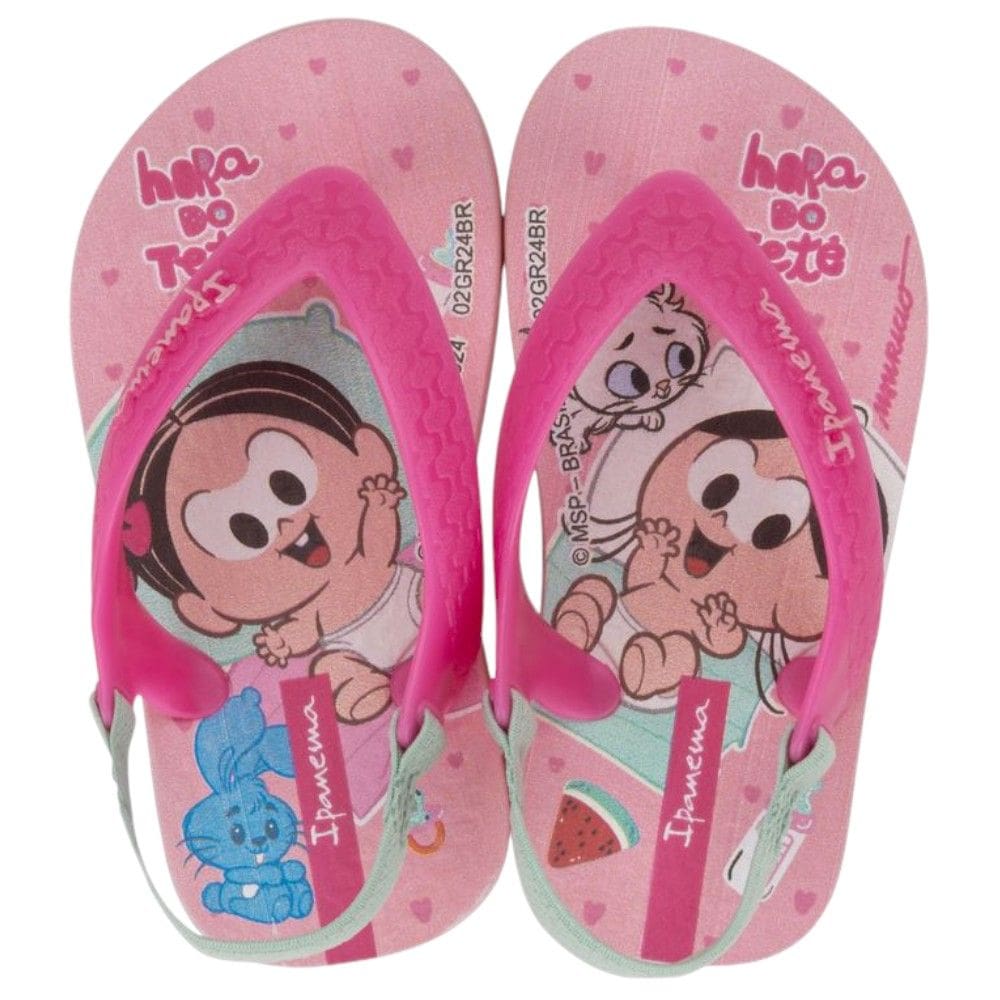 Chinelo Ipanema Turma da Mônica Baby Grendene 26791 Rosa