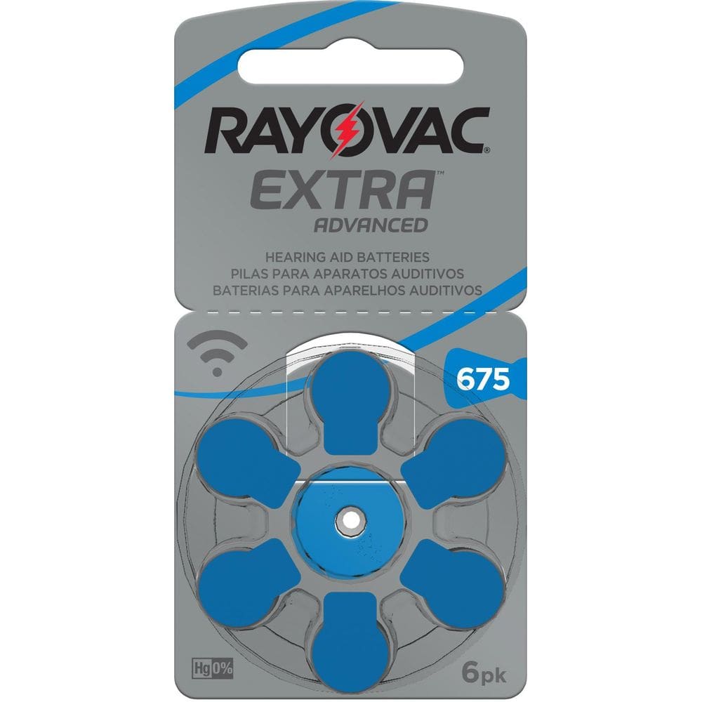 Pilha Rayovac Auditiva nº 675 com 6