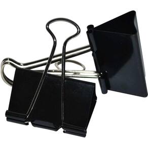 Prendedor De Papel Jocar Binder 25Mm Preto