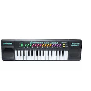 Piano Teclado Infantil Musical Karaoke Microfone 32 Teclas