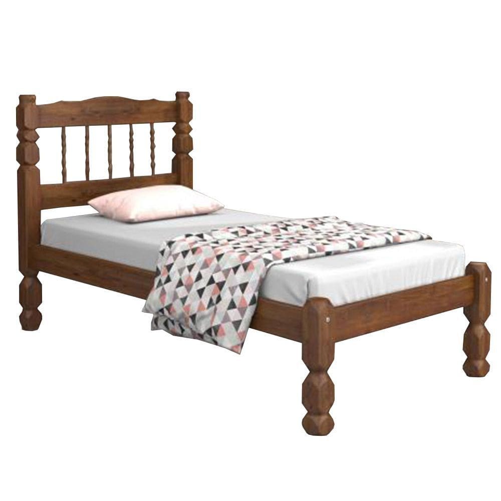 Cama solteiro madeira maciça - PALMO mod02
