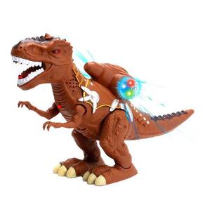Dinossauro Cibernético Rex Que Anda E Solta Fumaça Luz Som