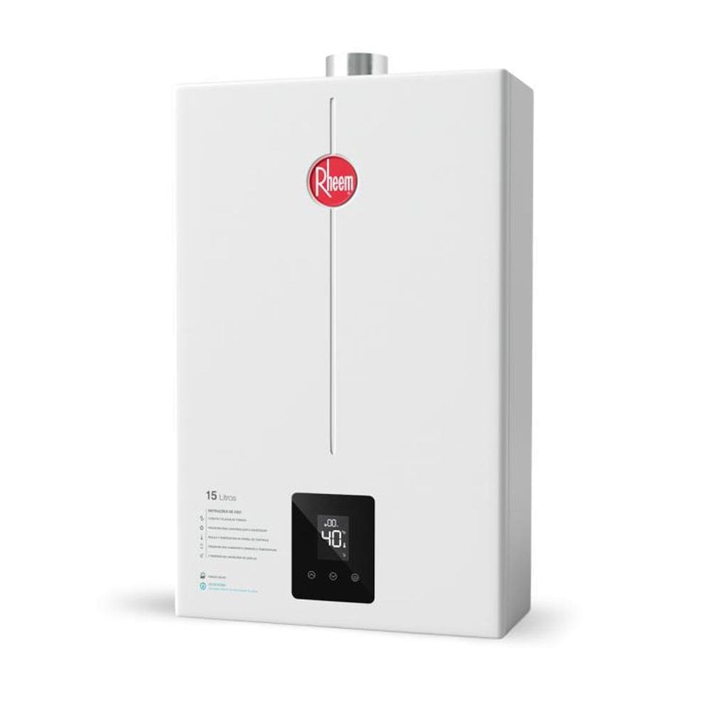 Aquecedor A Gás Rheem 15 Litros GLP Digital Bivolt