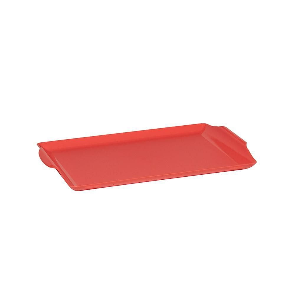 Bandeja Square P 23X35 Tendências Polipropileno Vermelha