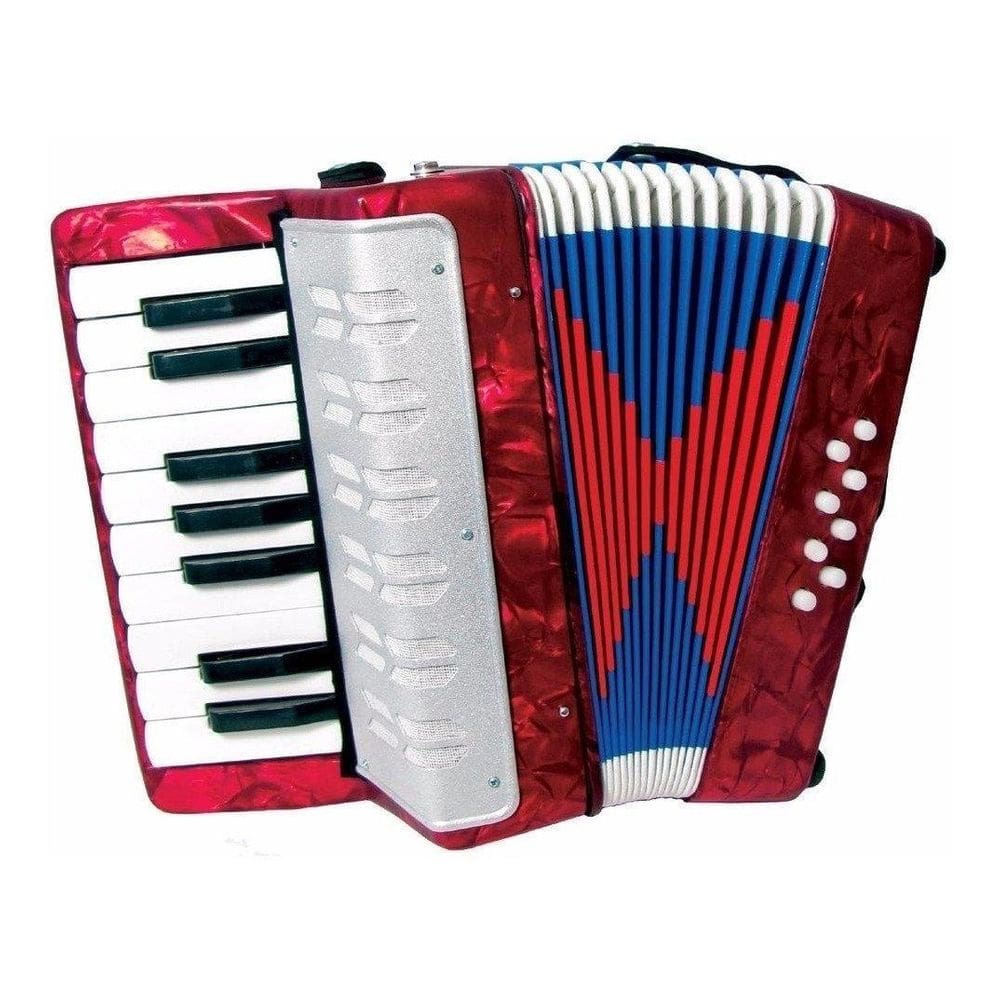 Acordeon Sanfona Infantil 8 Baixos Vermelho