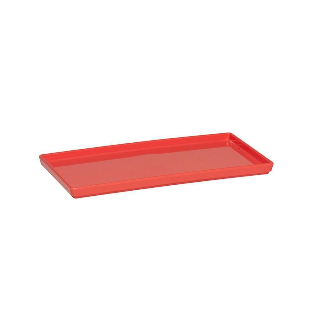 Prato Square Vemplast 13,5X27 Tendências Polipropileno Coral