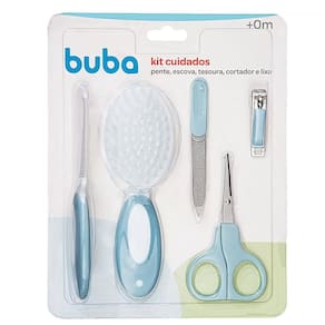 Kit Cuidados De Higiene Para Bebê Azul Buba